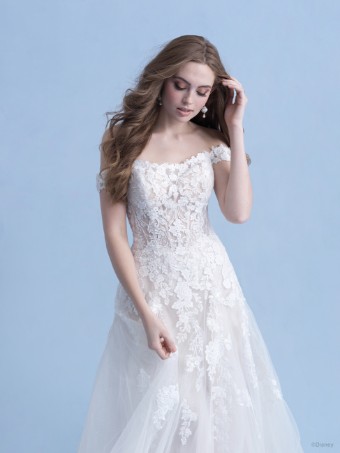 Disney Fairy Tale Weddings Style D281L - Aurora, Lined Bodice, Front and Back #1 thumbnail