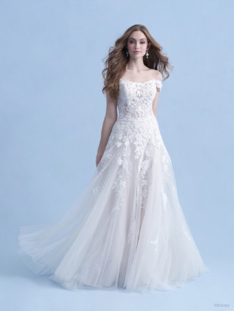 Disney Fairy Tale Weddings Style D281L - Aurora, Lined Bodice, Front and Back #3 thumbnail
