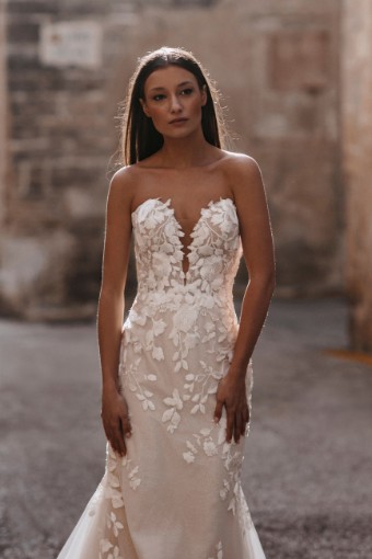 Abella Style E161L Zara - Lined Bodice #0 default Champagne/Ivory/Nude thumbnail