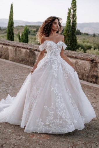 Abella Style Nasrin - E313L - Lined Bodice #0 Ivory thumbnail