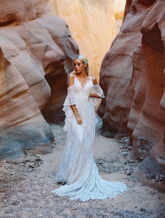 Allure Wilderly Bride Style F190L #0 Desert/Champagne/Ivory thumbnail