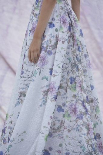 Savin London Style Myla Dress #3 Ivory/Purple thumbnail