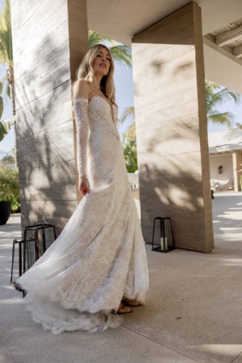 Wtoo by Watters Style Claire with Lace Up Back 16158 #11 thumbnail