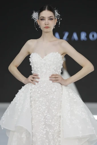 Lazaro Style Charlotte Dress and Detachable Train #2 default thumbnail