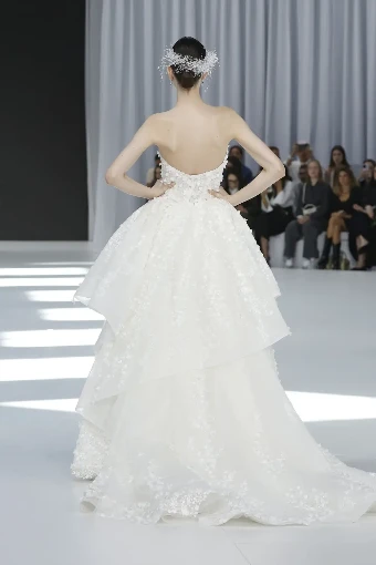 Lazaro Style Charlotte Dress and Detachable Train #1 thumbnail