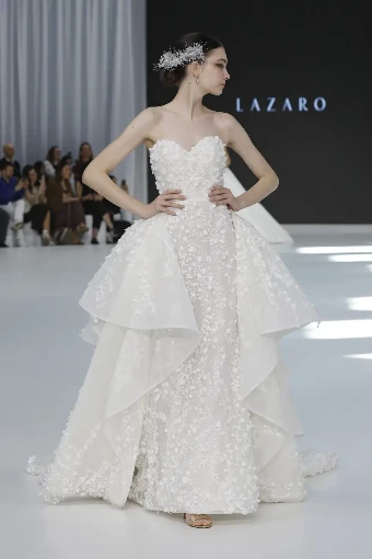 Lazaro Style Charlotte Dress and Detachable Train #0 default thumbnail