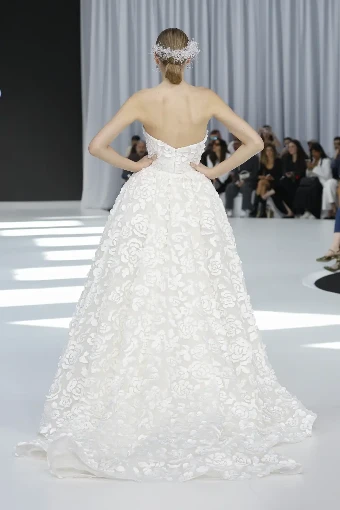Lazaro Style Chelsea Dress and Detachable Train #1 thumbnail