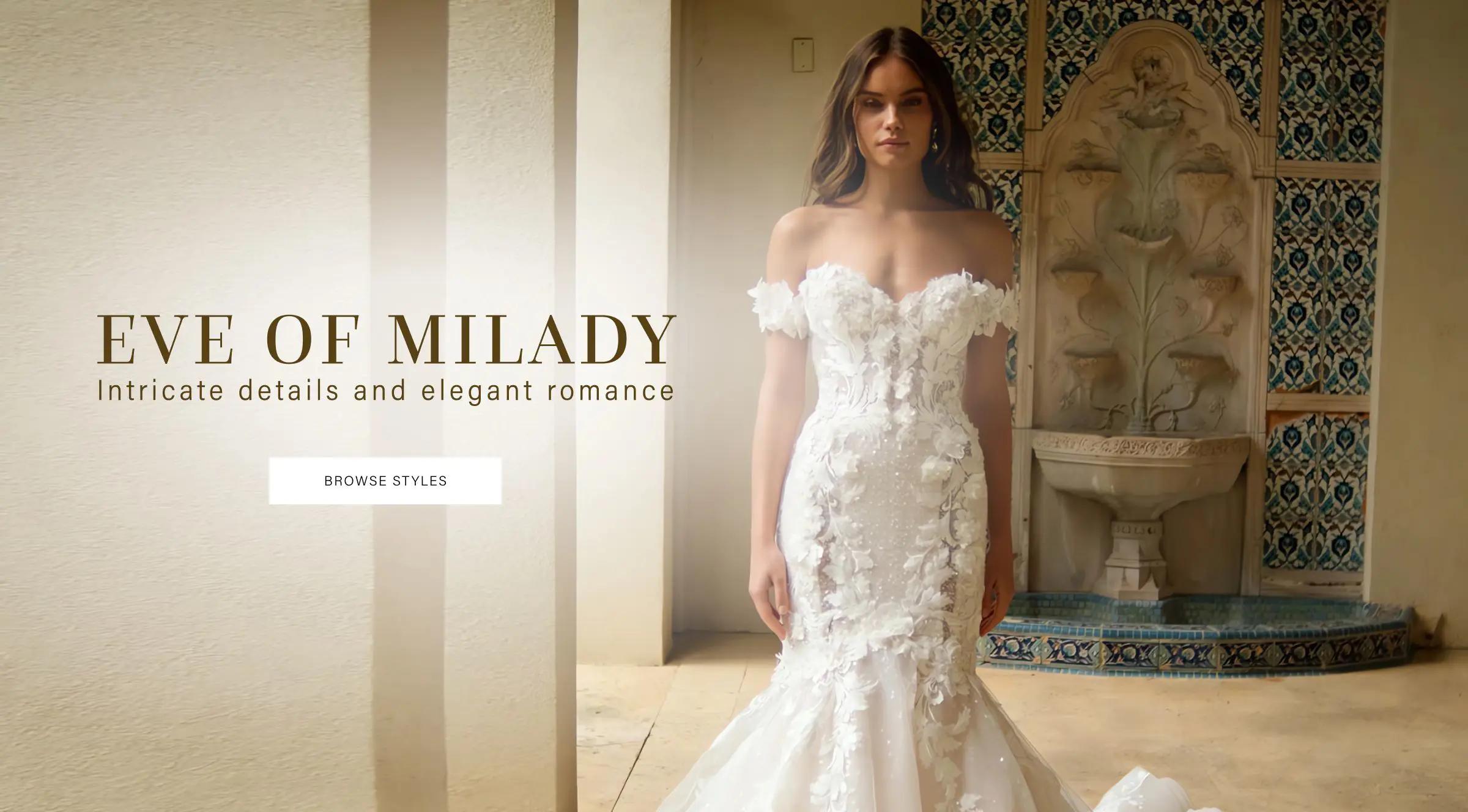 Eve of Milady Wedding Dresses at Signature Bridal Salon in Austin, TX