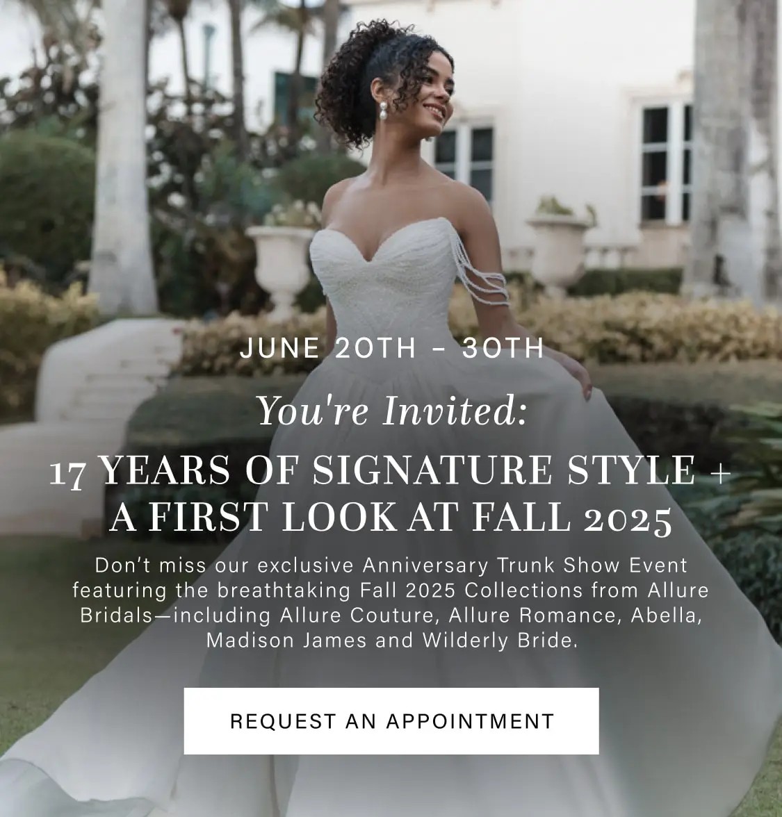 Signature Bridal Anniversary event and Allure Trunk Show