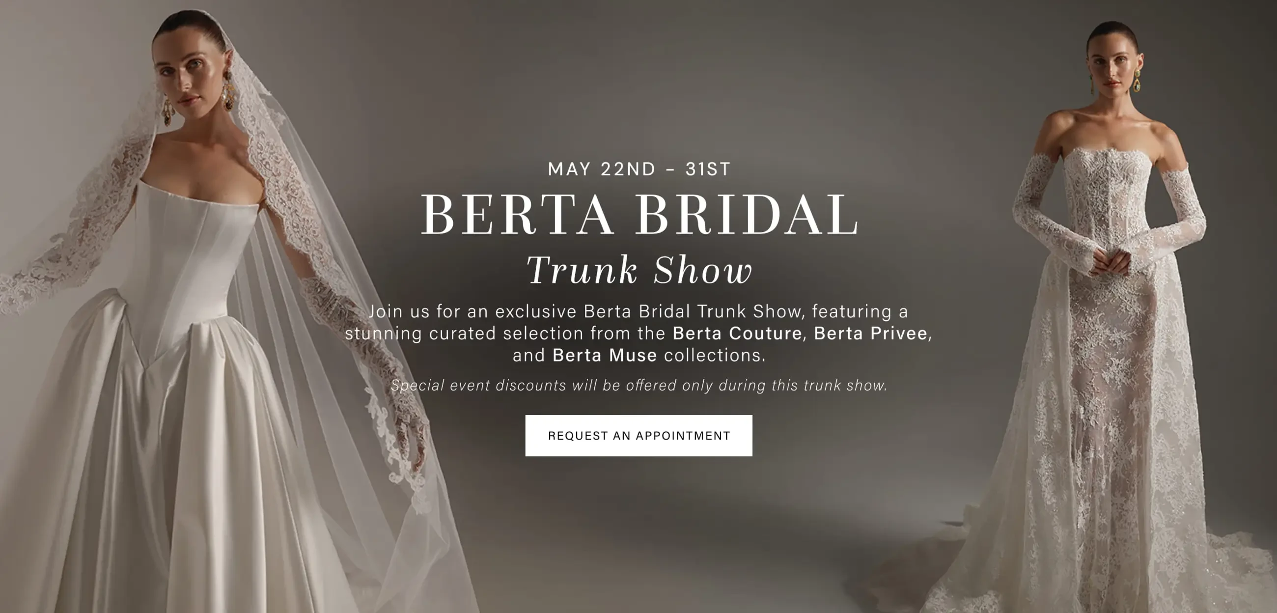Berta Trunk Show at Signature Bridal Salon