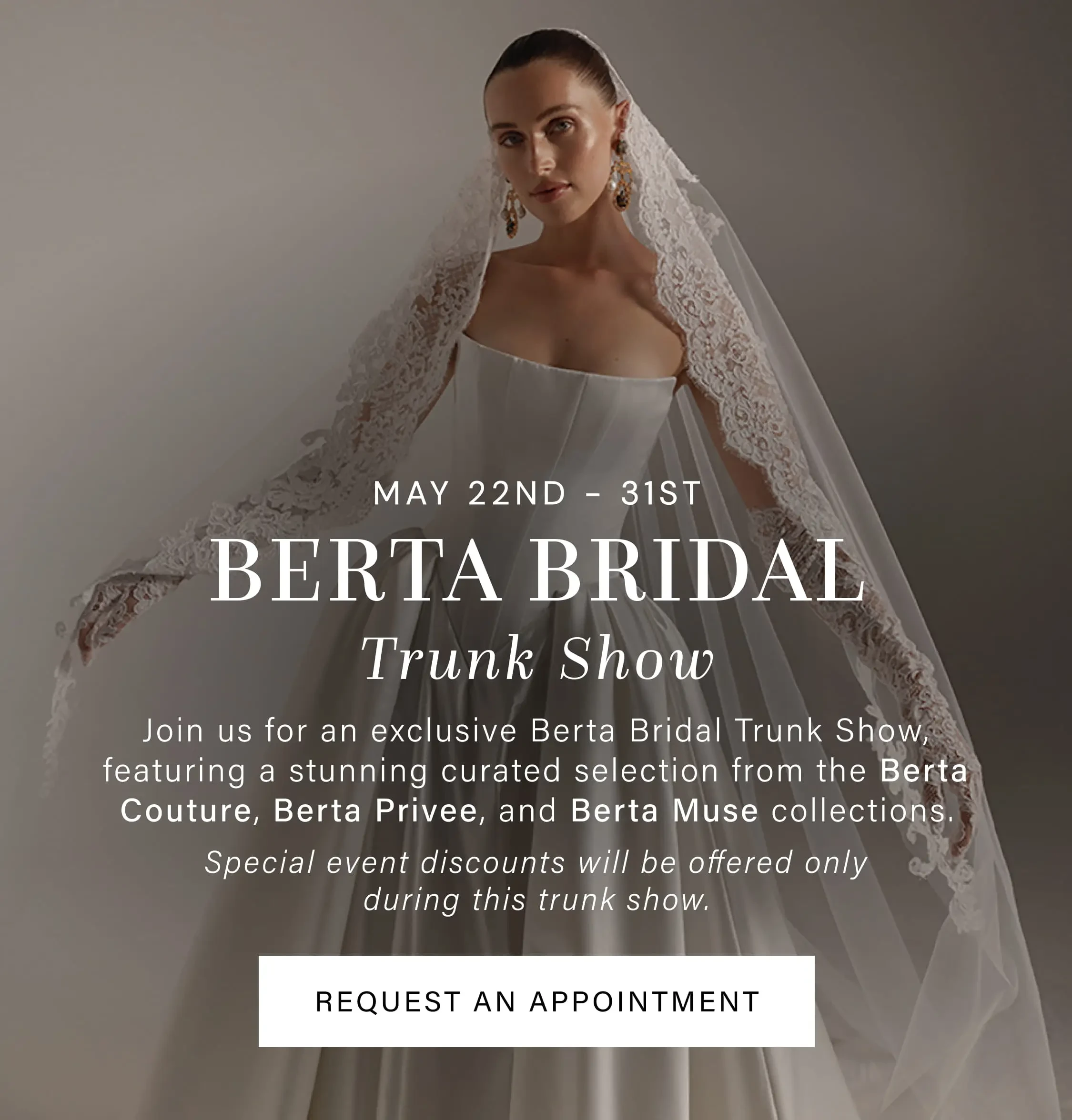 Berta Trunk Show at Signature Bridal Salon