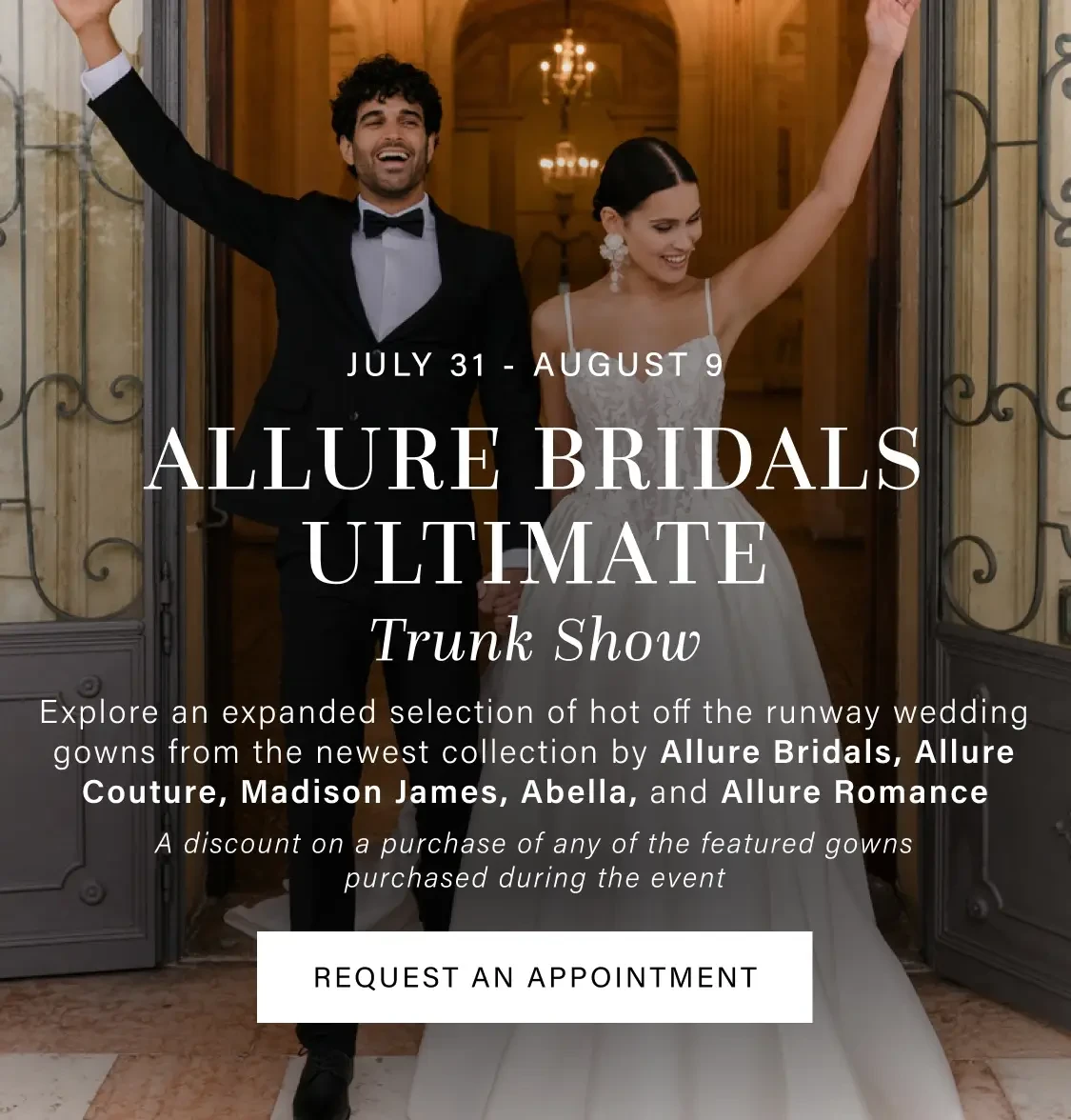 Allure Bridals Ultimate Trunk Show Mobile Banner