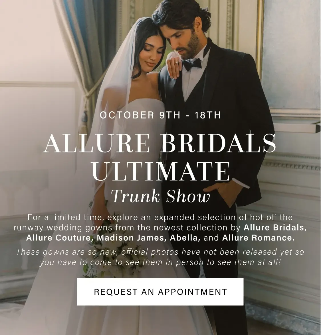 Allure Bridals Ultimate Trunk Show desktop banner image